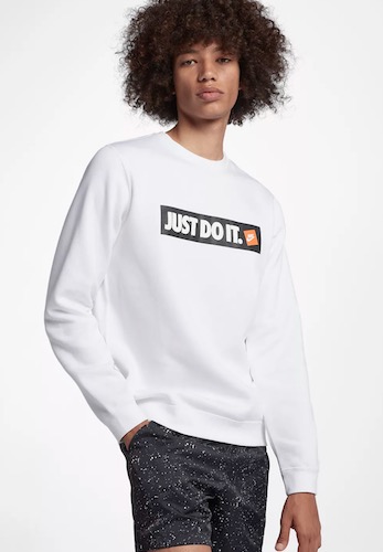 Nike Just Do It Pullover weiß
